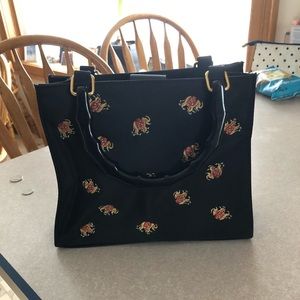Elephant embroidered Purse